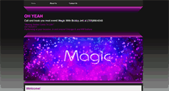 Desktop Screenshot of magicwithbobbyjett.com