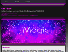 Tablet Screenshot of magicwithbobbyjett.com
